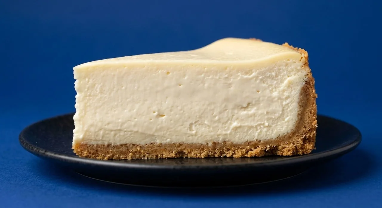 Fatia de cheesecake de Nova York